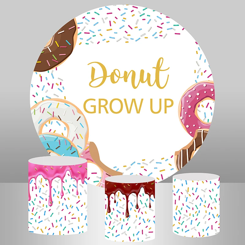 Виде незаполненного круга фон с изображением ярких цветов для новорожденных Для