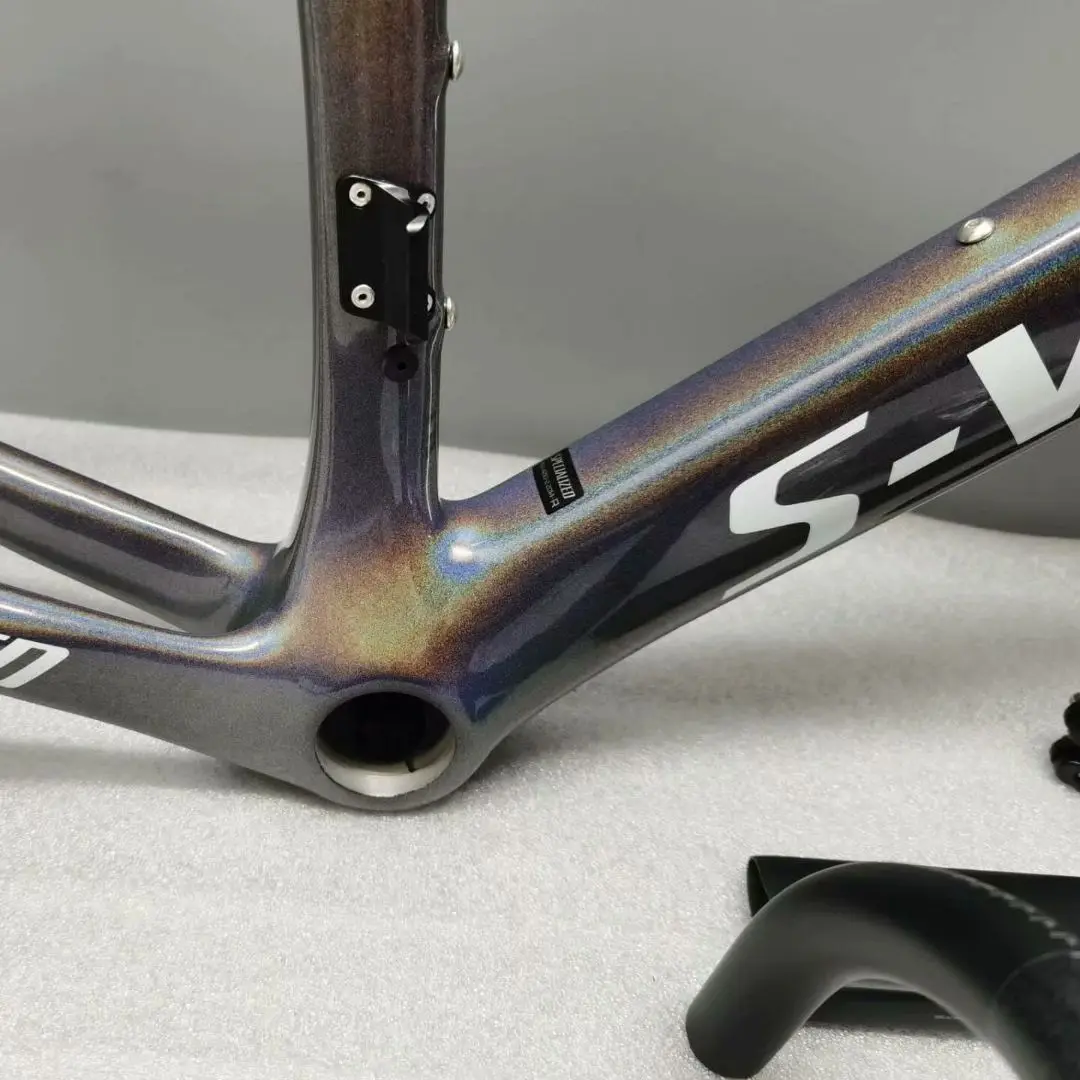 

Высококачественная углеродная рама для дорожного велосипеда f F14 sl7 Venge, внутренняя кабельная прокладка, плоский диск с резьбой, 700c углеродна...