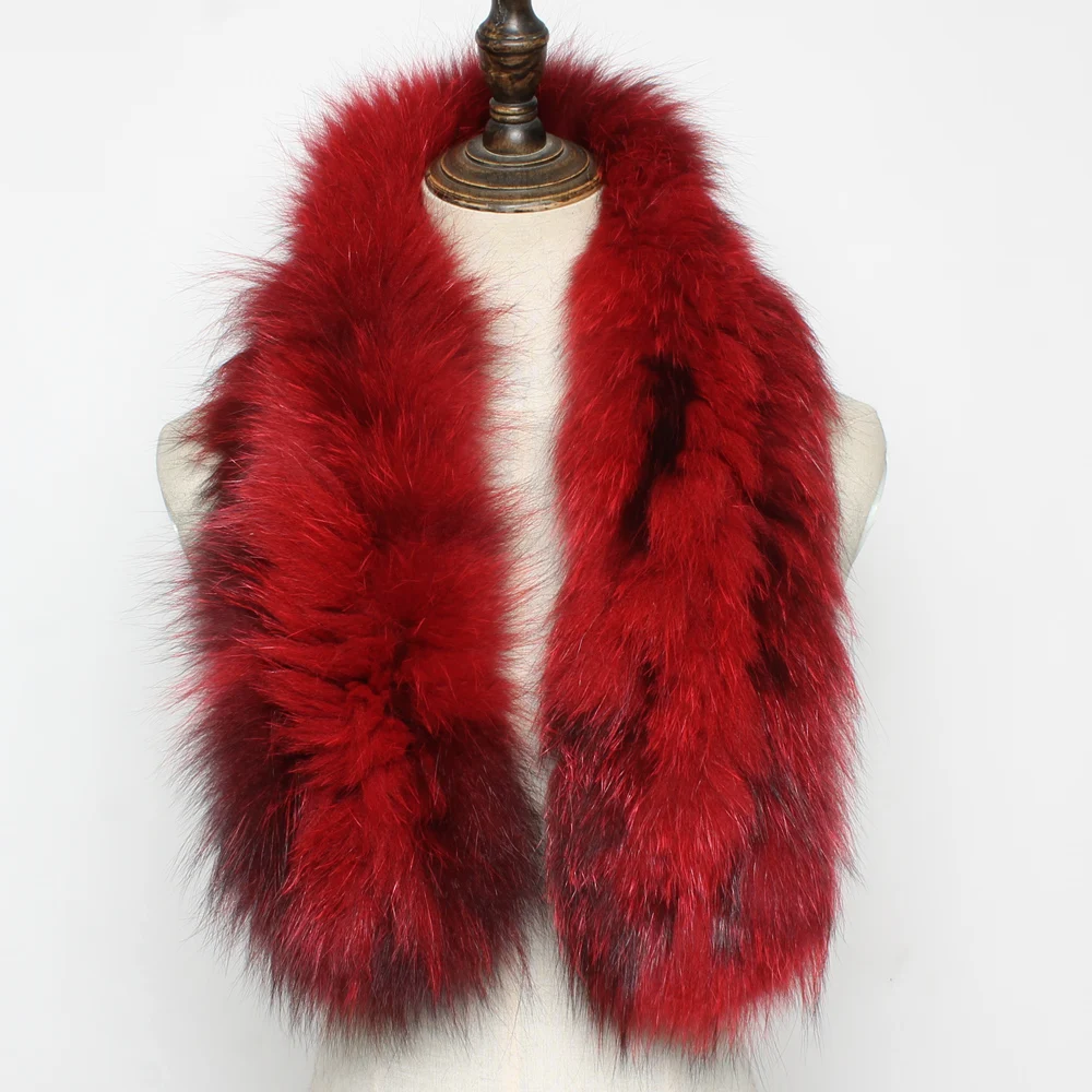 Новинка модные вязаные шарфы из натурального Лисьего меха женская зимняя теплая