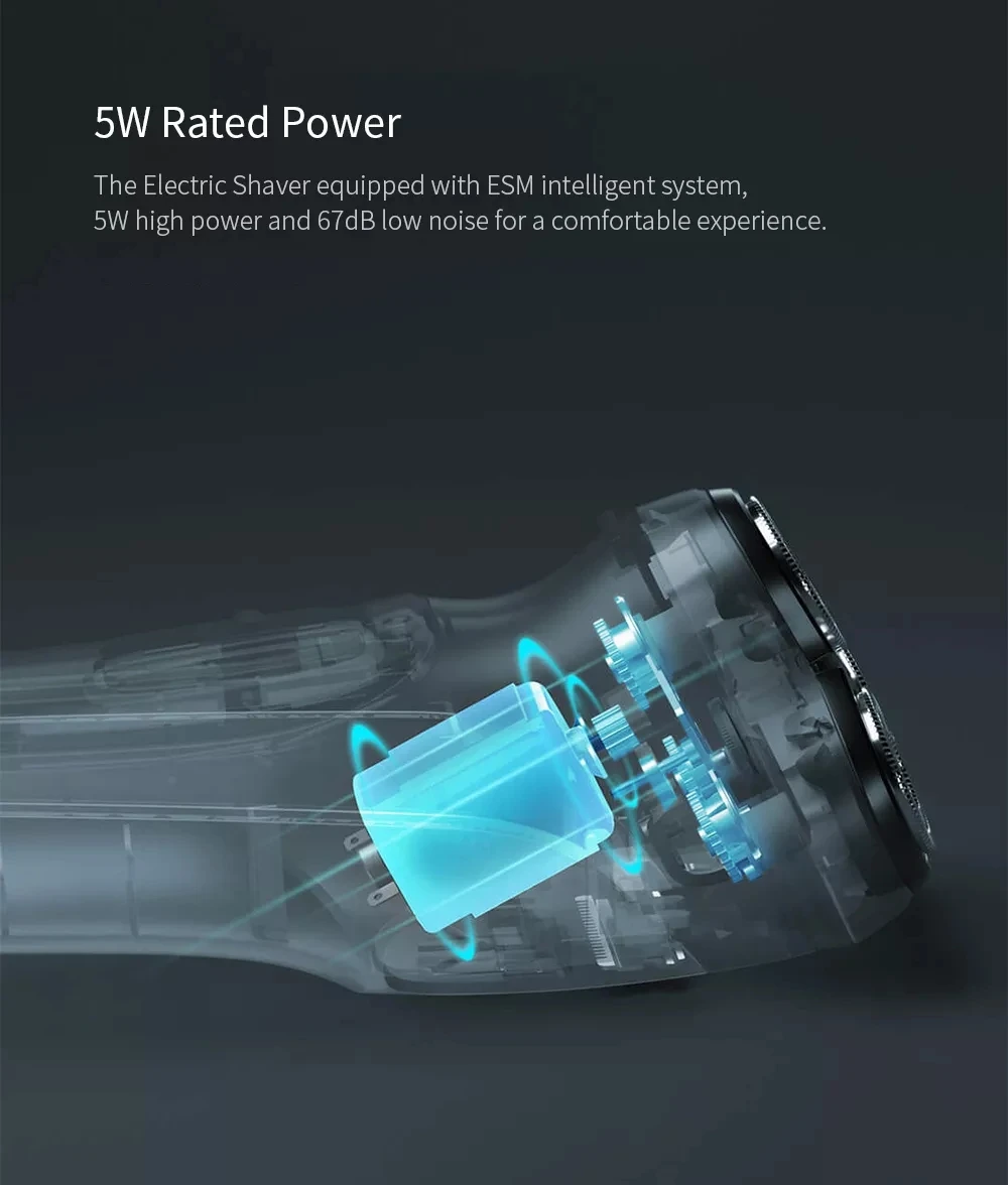 Xiaomi ENCHEN электробритва, триммер для волос, для бритья, USB, быстрая зарядка, 3D плавающая режущая головка, бритвенное лезвие, электрическая бритва