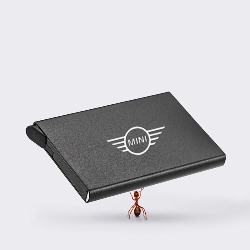 Смарт Чехол бумажник тонкий ID карты RFID чехол автоматически металлическая банка