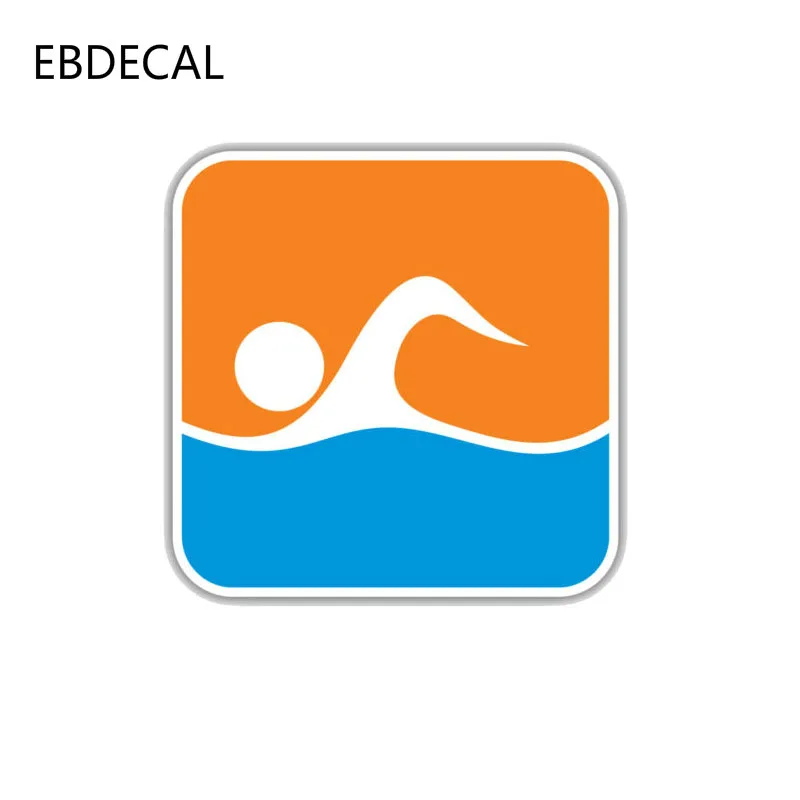 Ebdeckle забавные значки одежда для плавания Спортивная этикетка