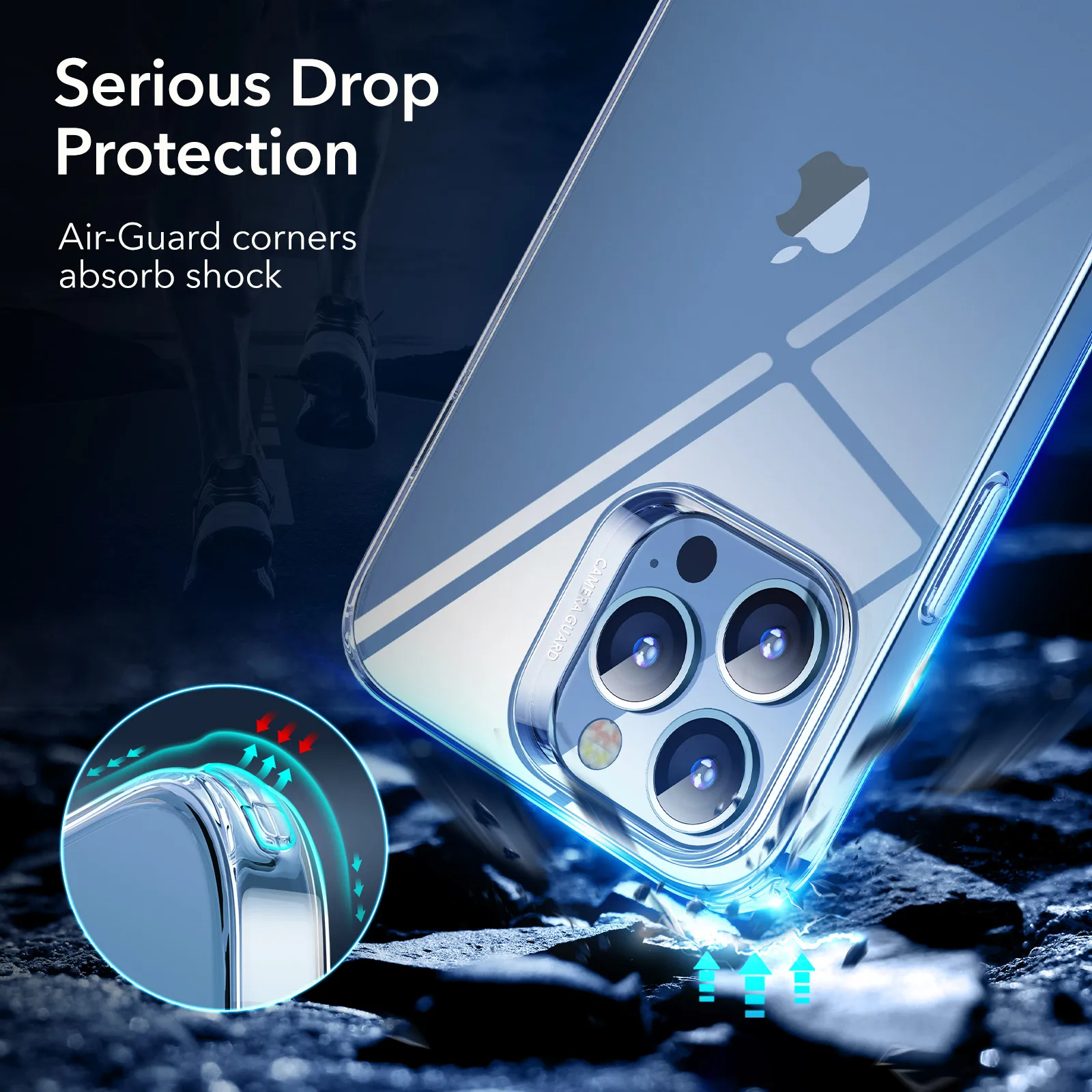 Прозрачный чехол ESR для iPhone 13 Pro Max прозрачная задняя крышка 12 Ультратонкий Мягкий