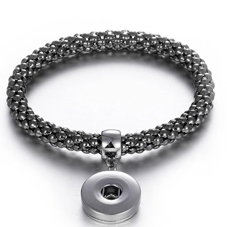 Новый позолоченный посеребренный браслет для женщин подходит DIY 18 мм оснастки