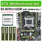 JINGSHA X79 Turbo placa base LGA2011 ATX combos E5 2670 V2 CPU 4 Uds x 8 ГБ = 32 ГБ DDR3 ОЗУ 1600 МГц PC3 12800R PCI-E NVME M.2 SSD