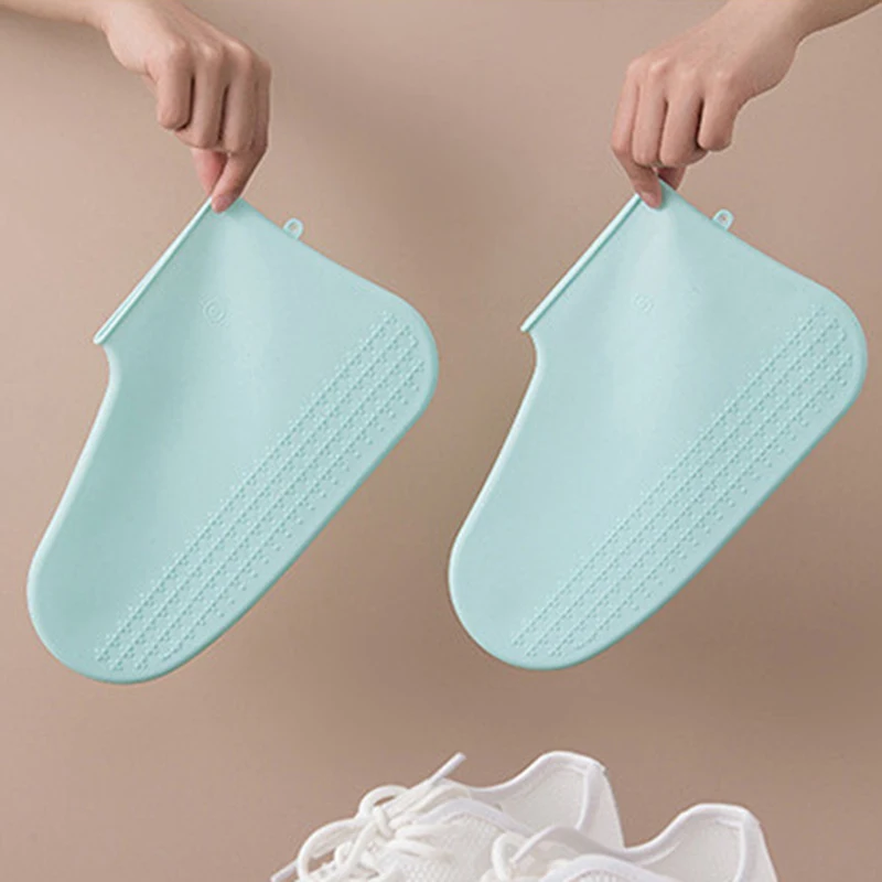 Силиконовые чехлы для обуви Многоразовые водонепроницаемые Нескользящие