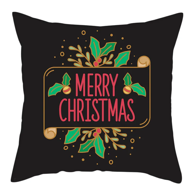 Рождественские наволочки Fuwatacchi снеговик птицы дерево для домашнего дивана