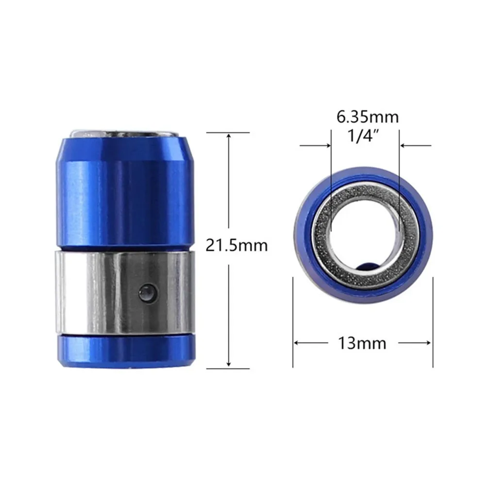 

3pcs Screwdriver Bit Universal 21mm Removable Magnetizer Ring Steel Sleeve Metal Screwdriver Bits