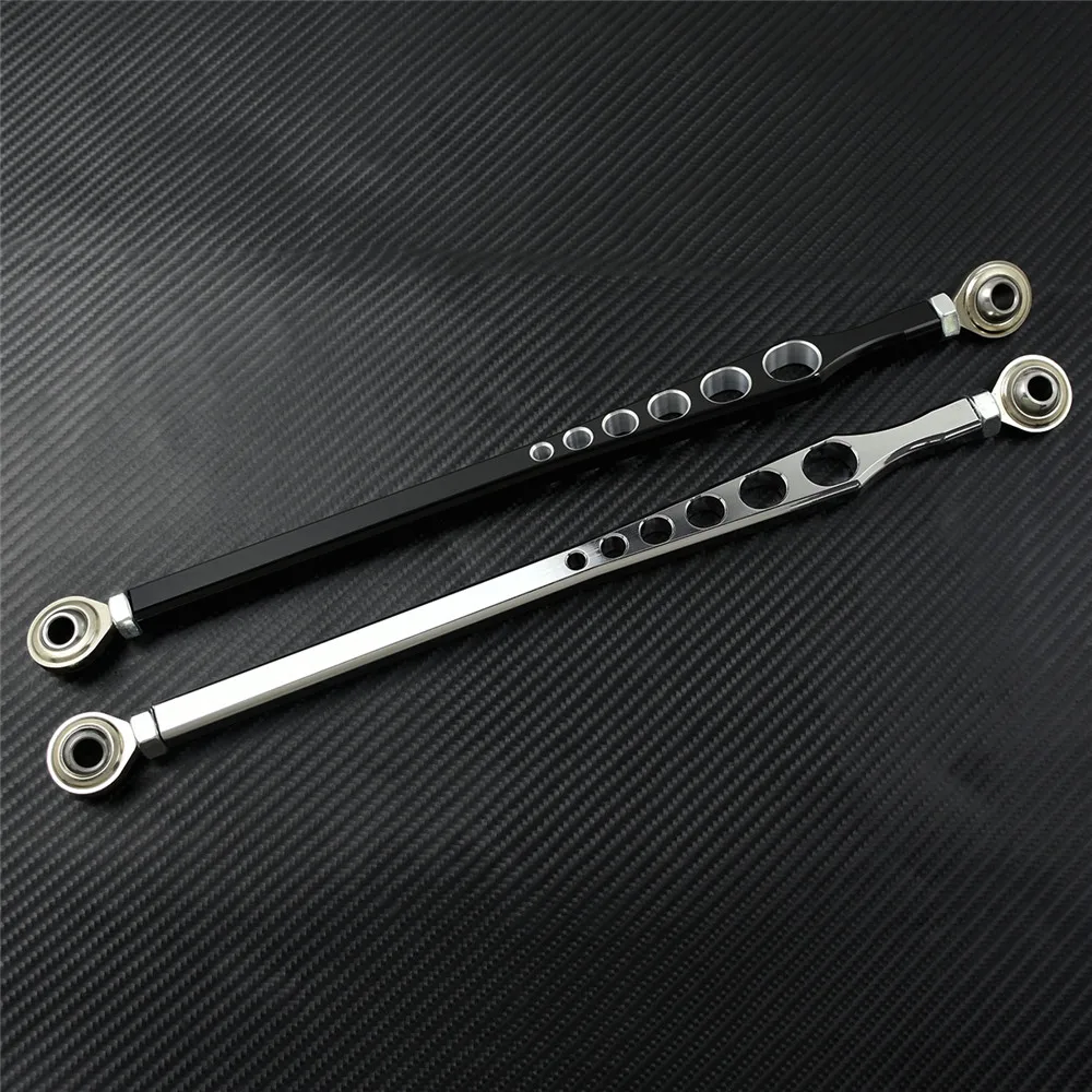 Соединительный рычаг переключения передач для мотоцикла черный хром ЧПУ 330 мм