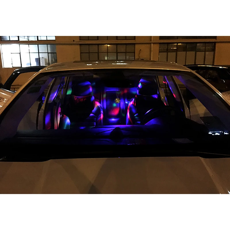 Светодиодный музыкальный автомобильный светильник CARCTR с контролем ритма USB