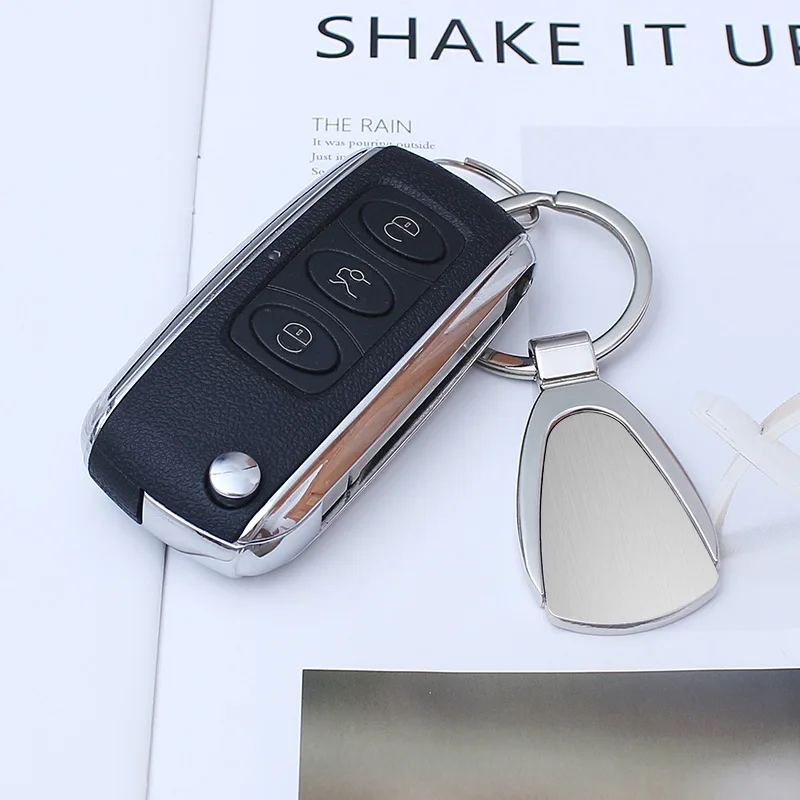 Автомобильный трапециевидный брелок для ключей 3D металлический логотип из
