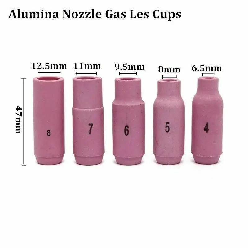 10 шт. TIG глинозема Керамика форсунки газ объектив чашка расходные материалы для