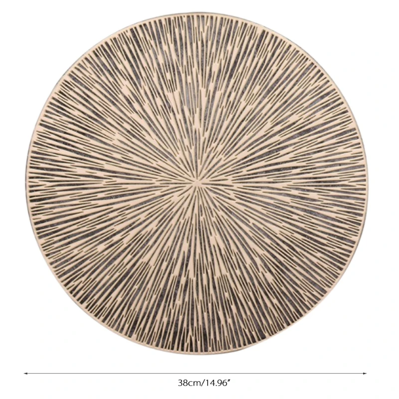 

50LB Hollow Coaster Round Placemat Heat Insulation Meal Mat Non-Slip Dining Table Pad