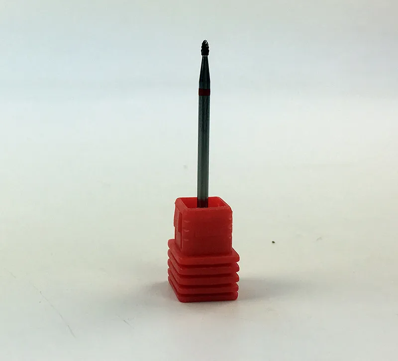 Promotional !1 PCS Red=Fine Carbide Nail drill bit Cuticle Clean tools nail files Free Shipping H01603 | Красота и здоровье