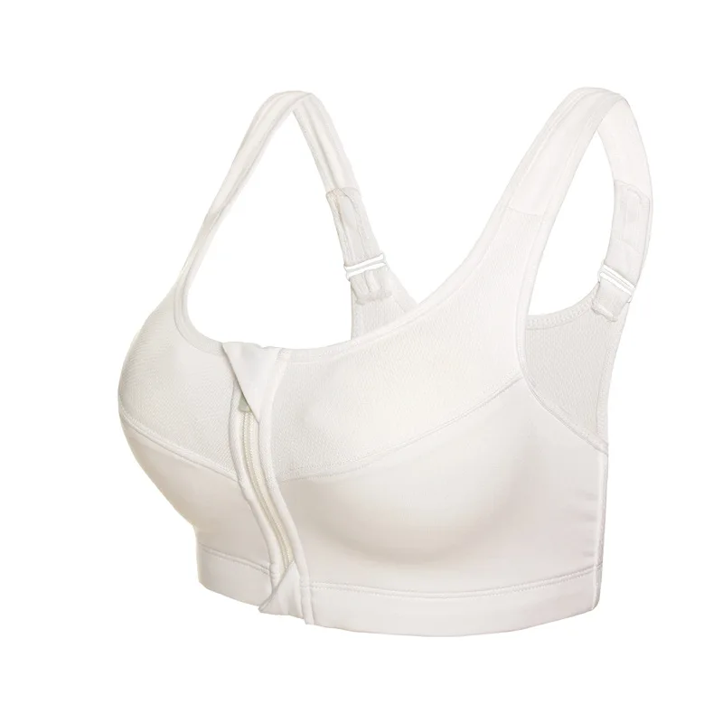 

Sport style Women's Breast wrap white fashion With chest pad Comfortable With zipper