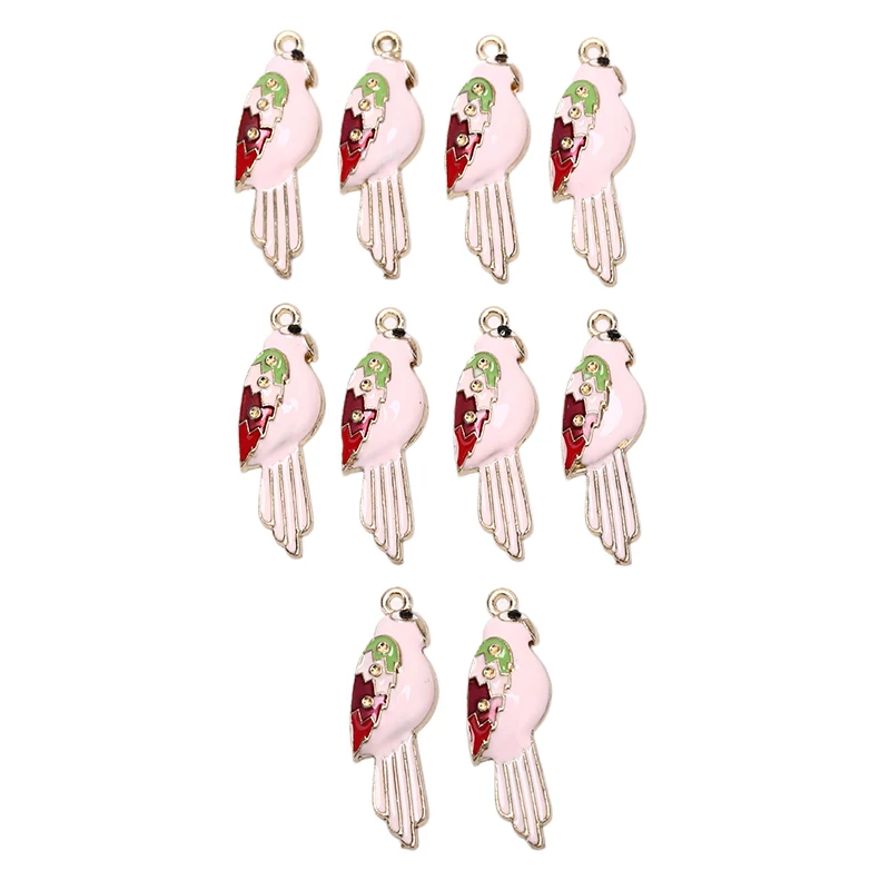 10 шт DIY ювелирные аксессуары цветные эмалевые 3D маленькие воробья Красочные