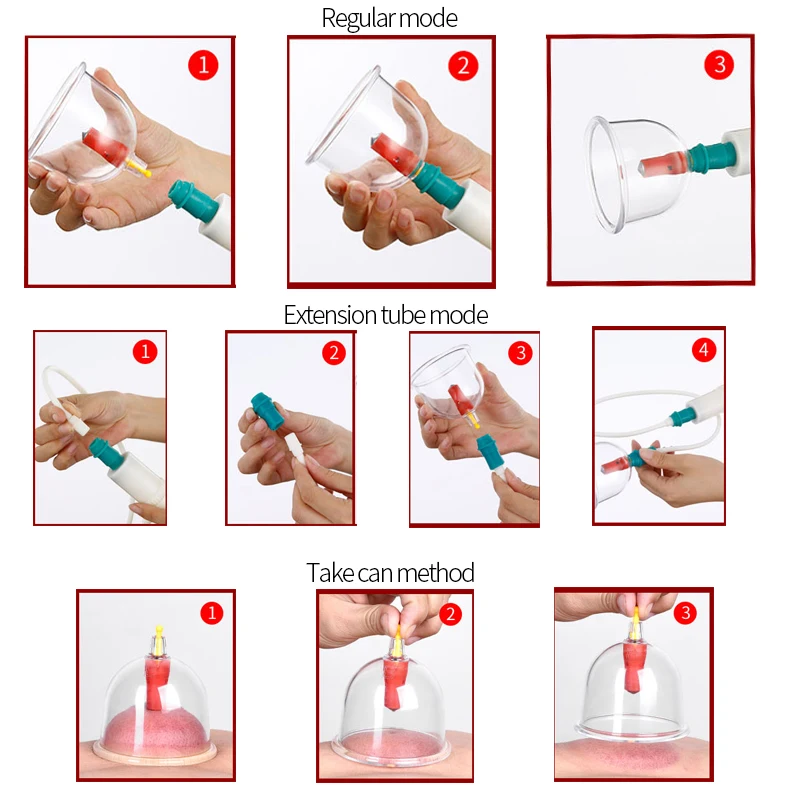 Набор медицинских банок для вакуумного массажа вакуумные банки расслабления и