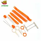 Набор из 12 шт., автомобильная магнитола, зажим для двери, обшивка приборной панели, открытый установщик для снятия звука, инструмент для авто, бесплатная доставка