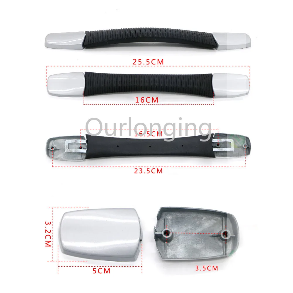 2 шт. Каблук 16 см B010 гибкий костюм чехол Чемодан Пластик запасные ремень ручка