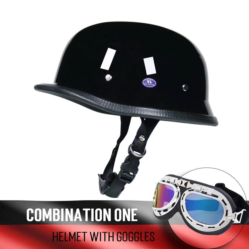 Немецкий y образный винтажный мотоциклетный немецкий шлем с принтом в горошек