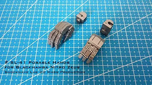 Трансформация Shockwavelab SL 41 Poasable Hands Upgrade Kit для Darkmamba NITRO Figure|Игровые фигурки и