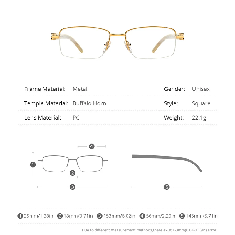 Оправа для очков из буйвола HEPIDEM квадратные высококачественные очки женщин и