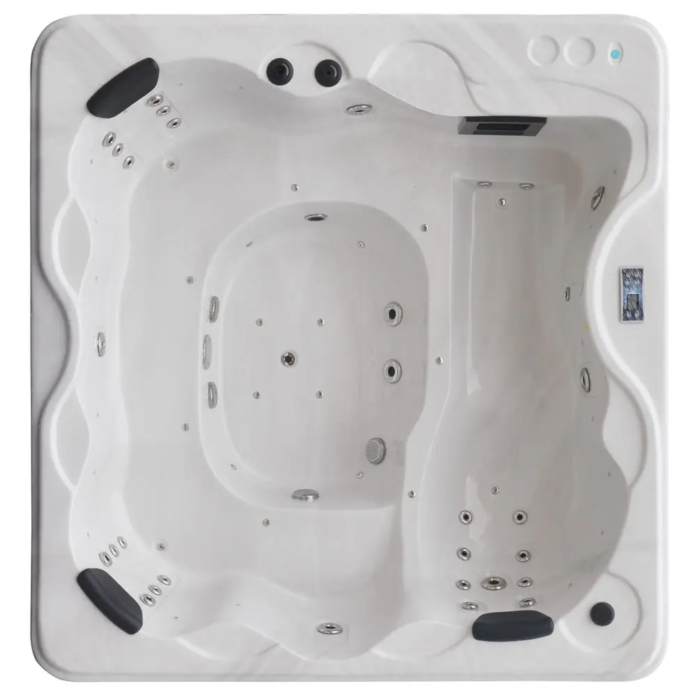 2 метров наружная гидромассажная ванна с нагревателем и озоном 6 человек M