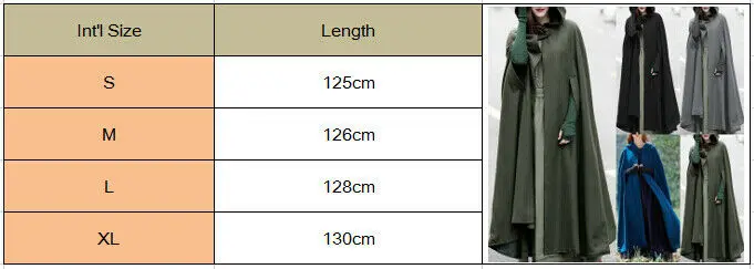 Женская зимняя накидка макси с капюшоном винтажная кашемировая шаль свободная