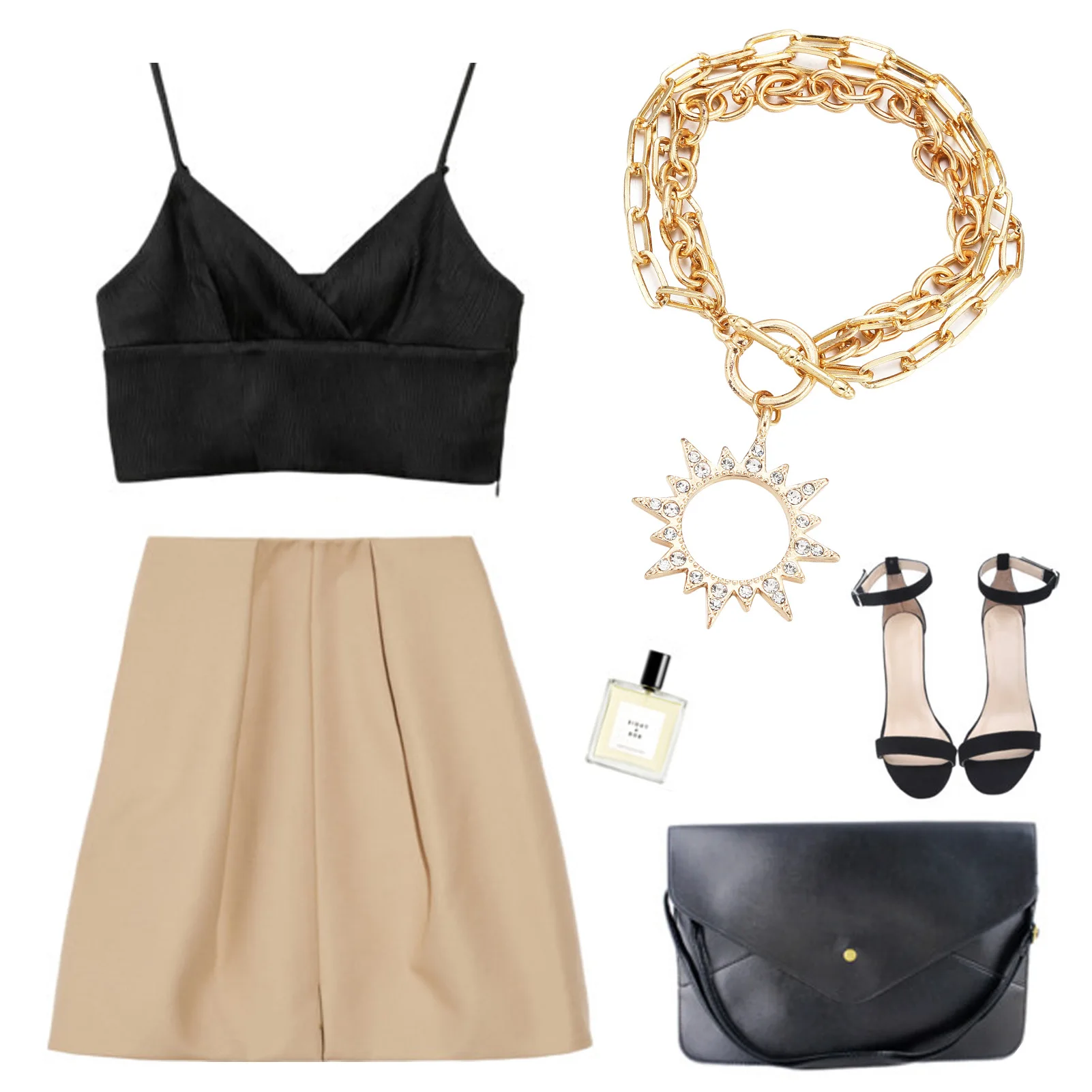 

3Layer Goth Hip Hop Sunflower Bracelets For Women Gold OT Clasp Crystal Sun Angel Pendant Twist Chain Charm Bracelet Emo Jewelry