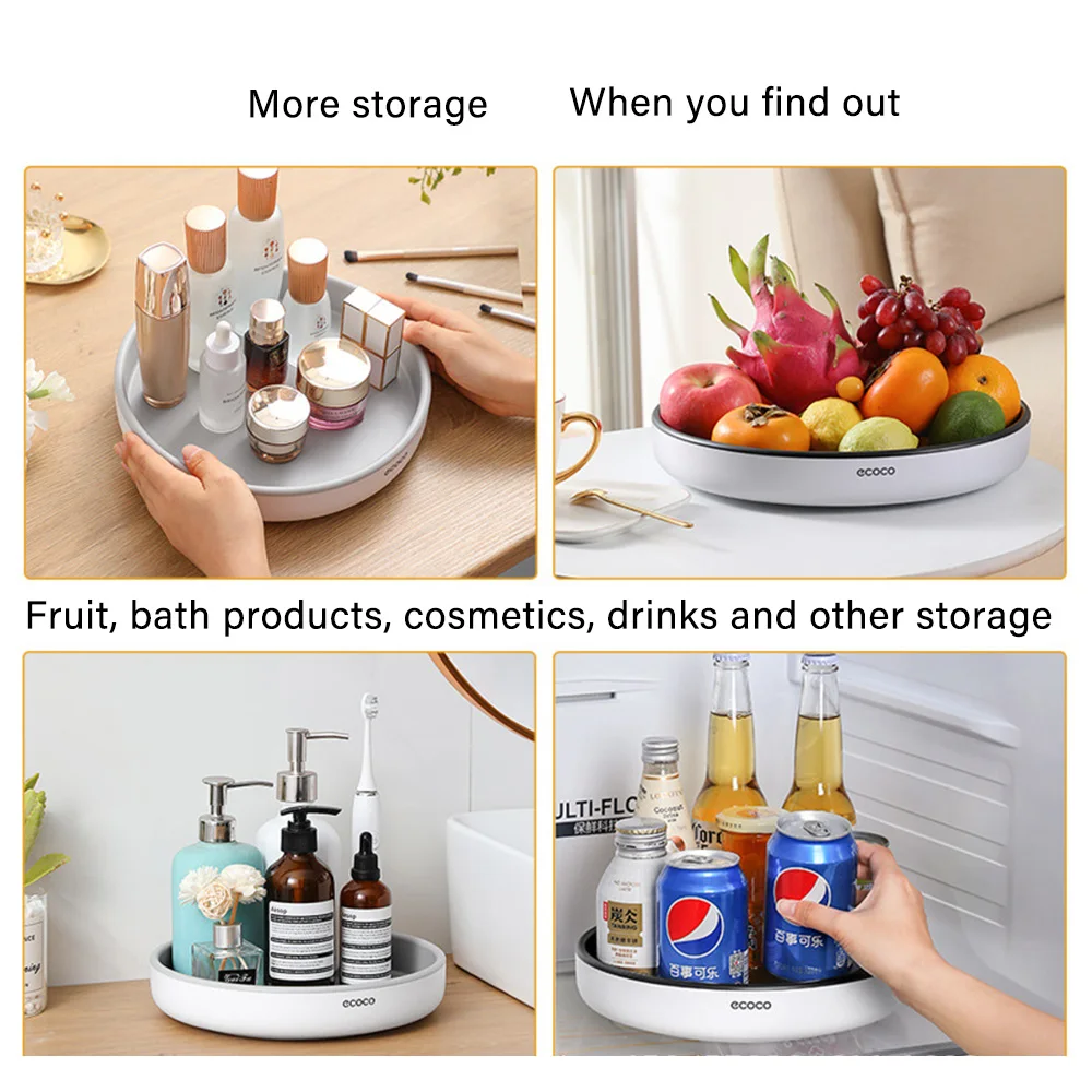 lazy susan turntable cabinet kitchen non skid turntable cabinet organizer spice rack 360 ° rotating spice rack free global shipping