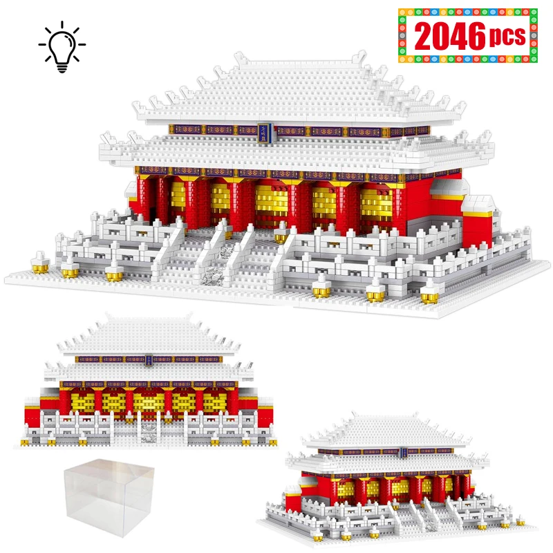 

2046 шт., Детский конструктор «Зал превосходной гармонии»