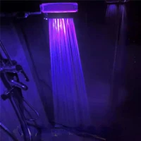 luminous shower head water flow power generation color changing shower nozzle set general shower nozzle atmosphere shower head
