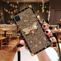 luxury diamond bee for apple iphone 11 12 13 pro max case mini x xs xr 7 8 plus se 2020 for samsung galaxy s 9 10 note 20 cover