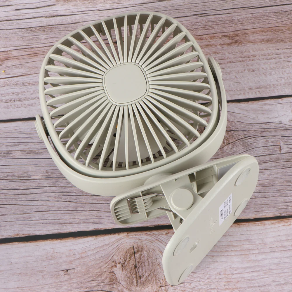 

Square Box Night Light Mini Fan Desktop Fan Clip Fan with LED Night Light Portable USB Fan for Student Dormitory Office Family T