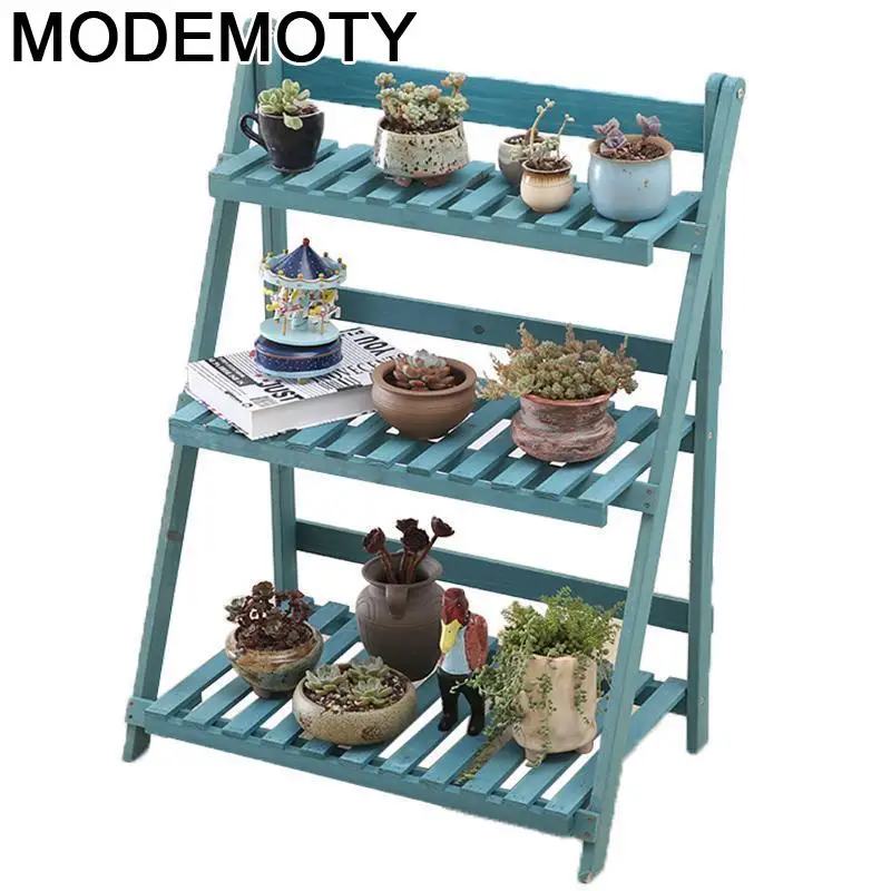 

Soporte Interior Garden Macetas Wooden Shelves For Estanteria Para Plantas Plant Rack Dekoration Balcony Shelf Flower Stand