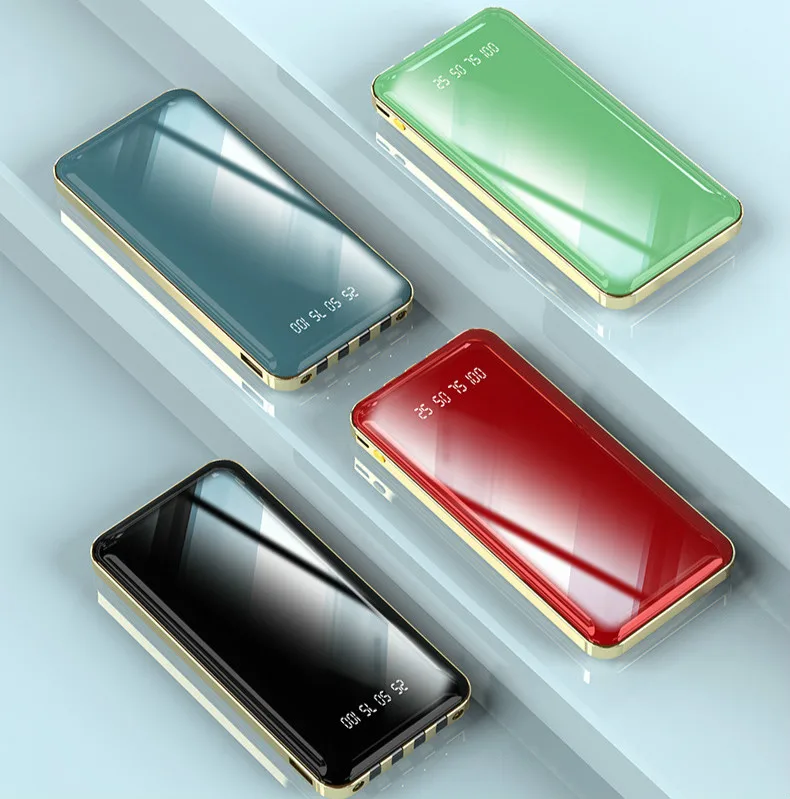 

Quick Charge 30000mah Power Bank External Battery LED Portable Mobile phone For Xiaomi Samsung iphone XS With Cables CD9