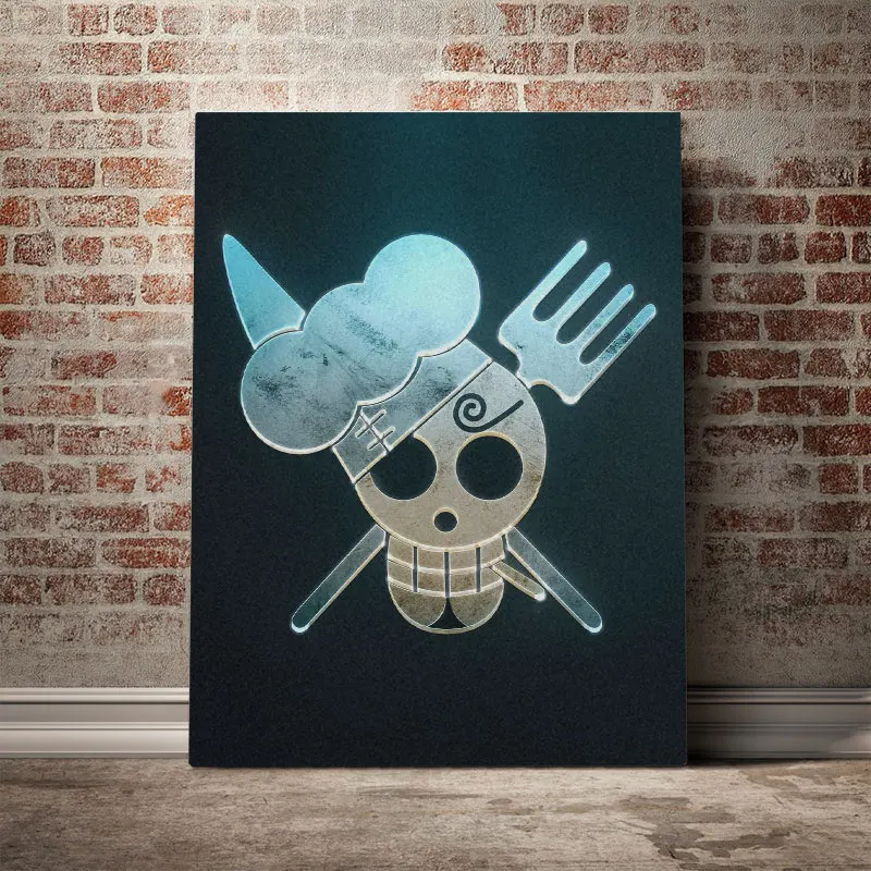 Одна штука эмблемы Sanji с логотипом плакат на холсте художественное украшение