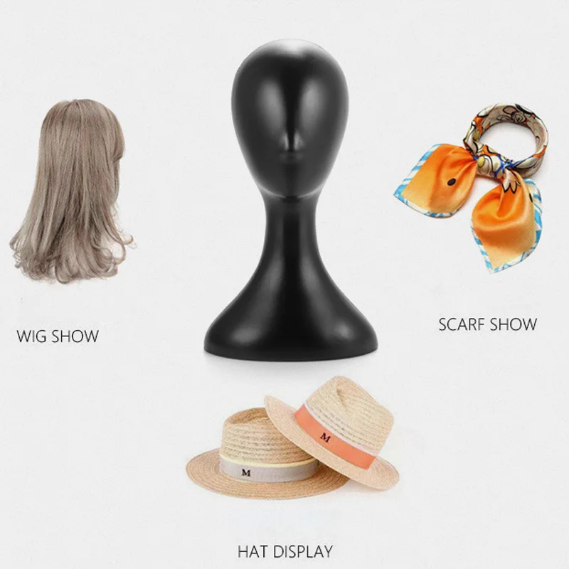 1 шт Женский Пластиковый Манекен Модель Манекен-голова модель парика голова с
