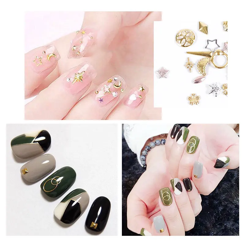 Buy Sexy15 Style Hollow Alloy False Nail Tips Nature Clear Finger Card Art Display Practice Acrylic UV Gel Polish Tool Manicure on