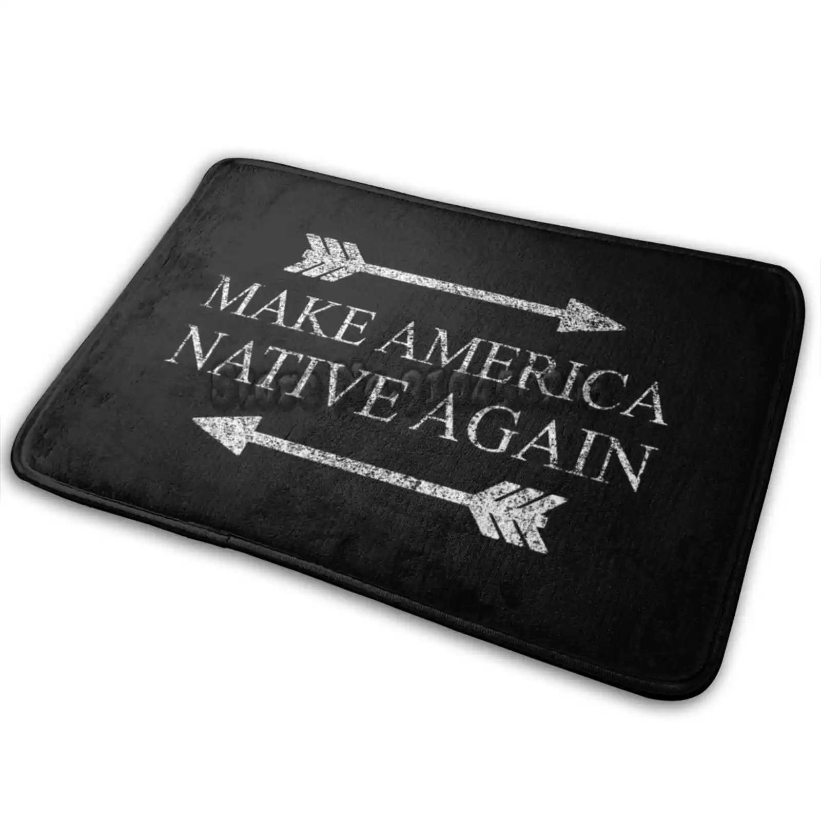 Большой напольный коврик для входной двери с поддержкой американских индейцев |