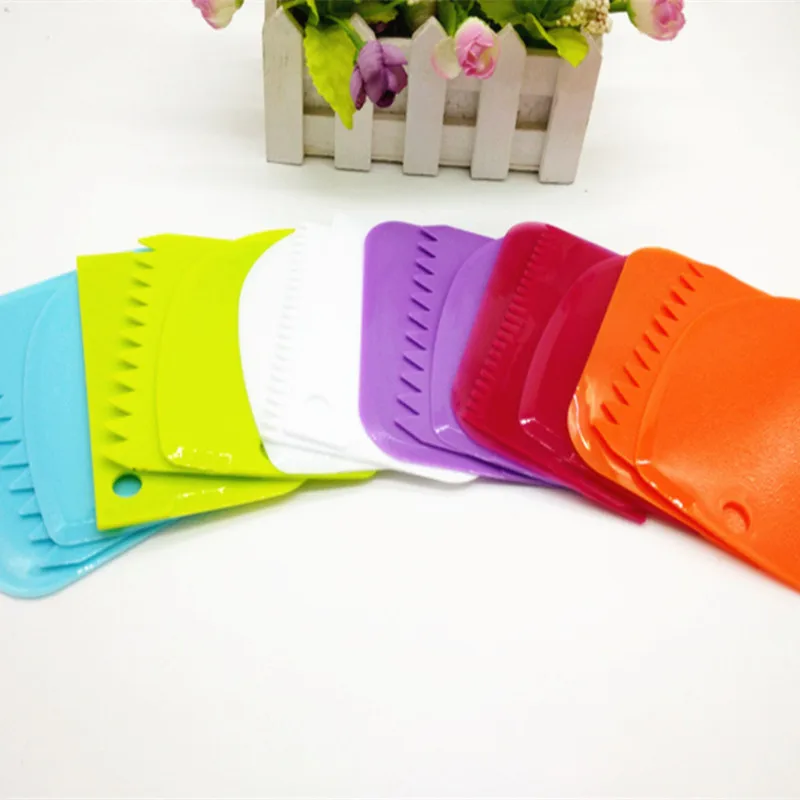 3 шт./компл. пластиковый скребок для глазури теста кондитерские инструменты