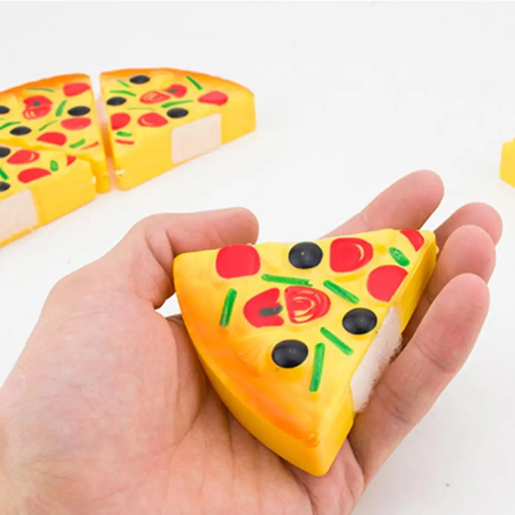 

Child Kitchen Simulation Pizza Slices Toy Pretend Play Props Kitchen Fast Food Cutting Series Kid Toy Gifts 1 Whole Round Pizza