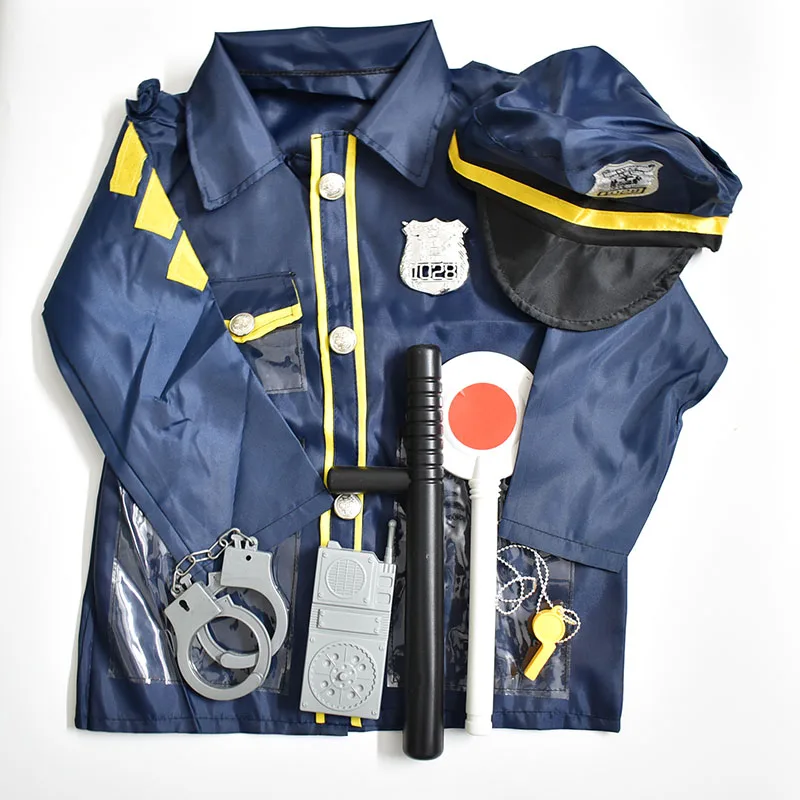Детский костюм для мальчиков и девочек на день рождения полицейского