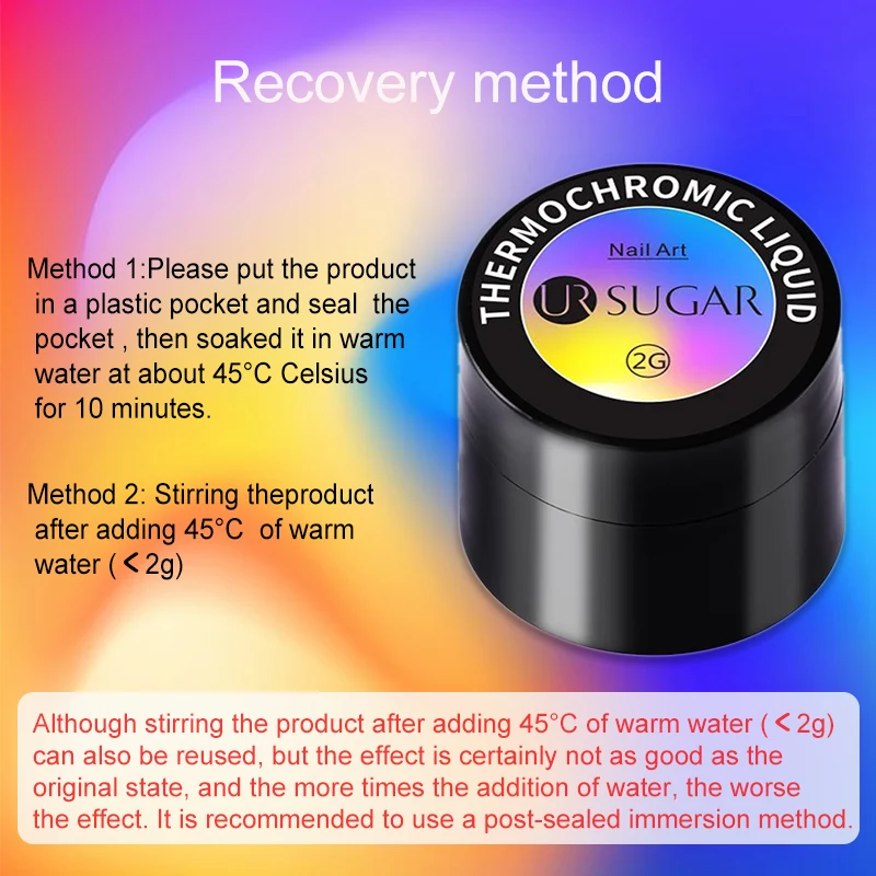UR SUGAR термохромовый Жидкий Гель лак для ногтей меняющий цвет краска гель черная