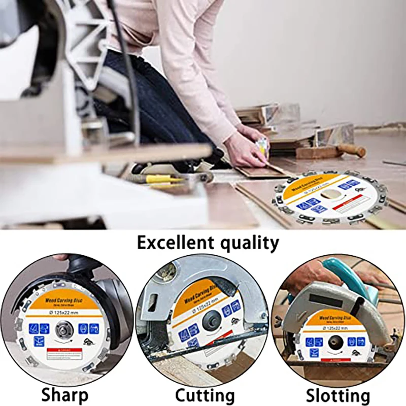 4 5/5 дюймов Цепь резьба по дереву угловая шлифовальная машина приспособление