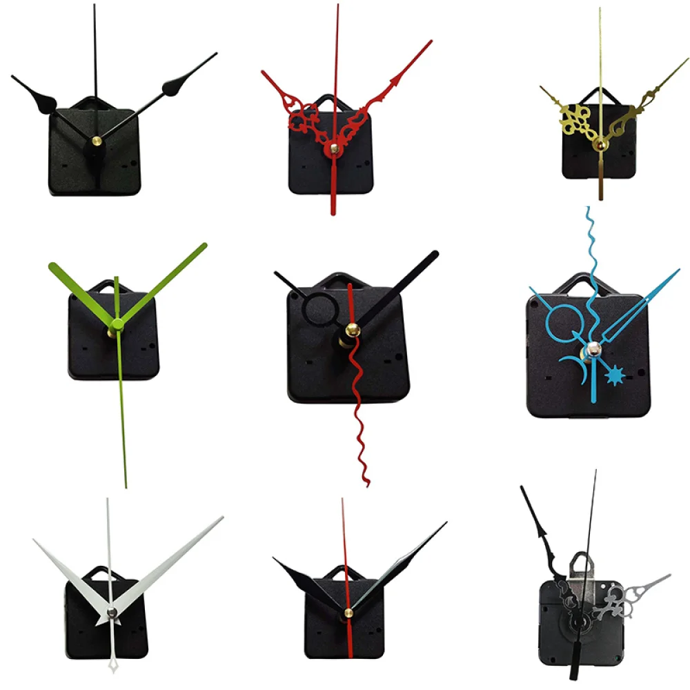 

Silent Clock Movement Kits for DIY Clock Replacement (Black Straight Clock Hand)