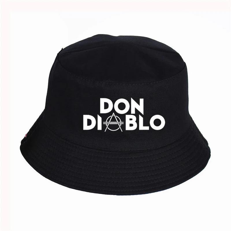 Don Diablo музыкальная шапка с принтом женская мужская Панама, шляпа-Панама Don Diablo логотип дизайн плоский солнцезащитный козырек рыбалка, рыбак шляпа