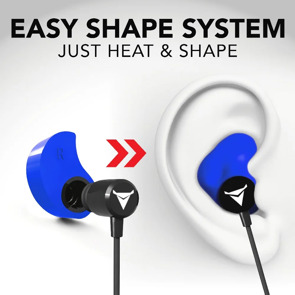 Наушники Decibullz для фитнеса занятий спортом бесплатная доставка|ear mold|earphone