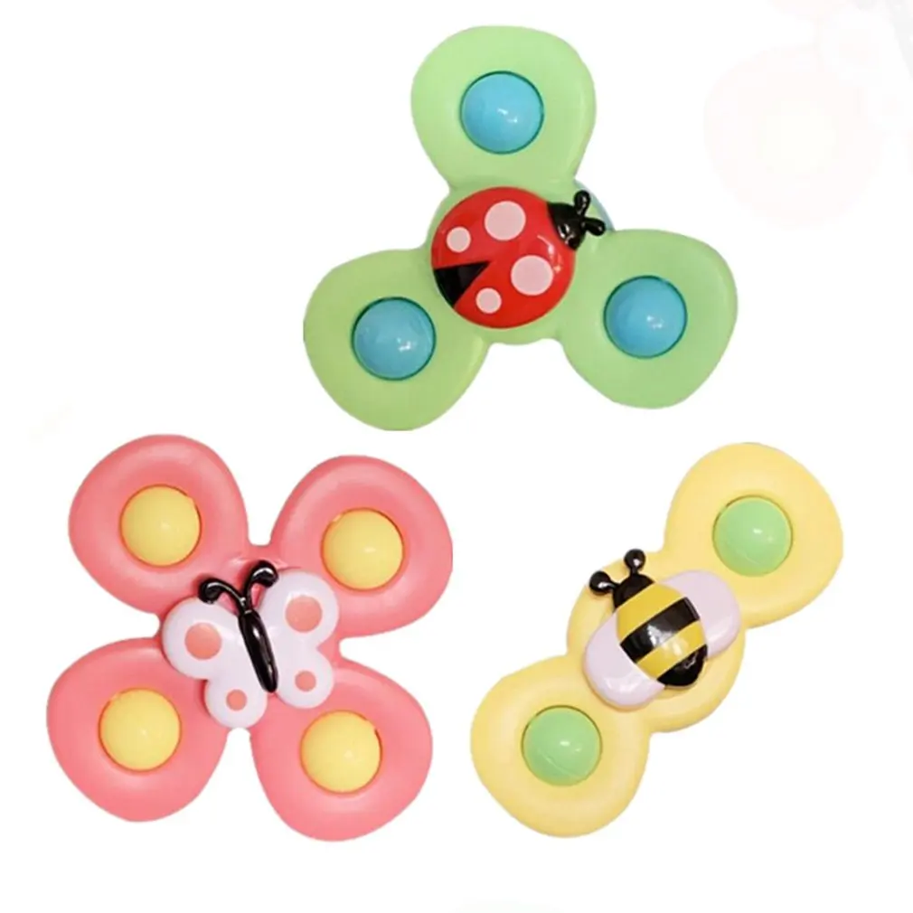 

Insect Sucker Fun Dining Table And Chair Bathing Fingertip Suction Cup Toy Top Spinner Toy Table Sucker Game Insect Flower