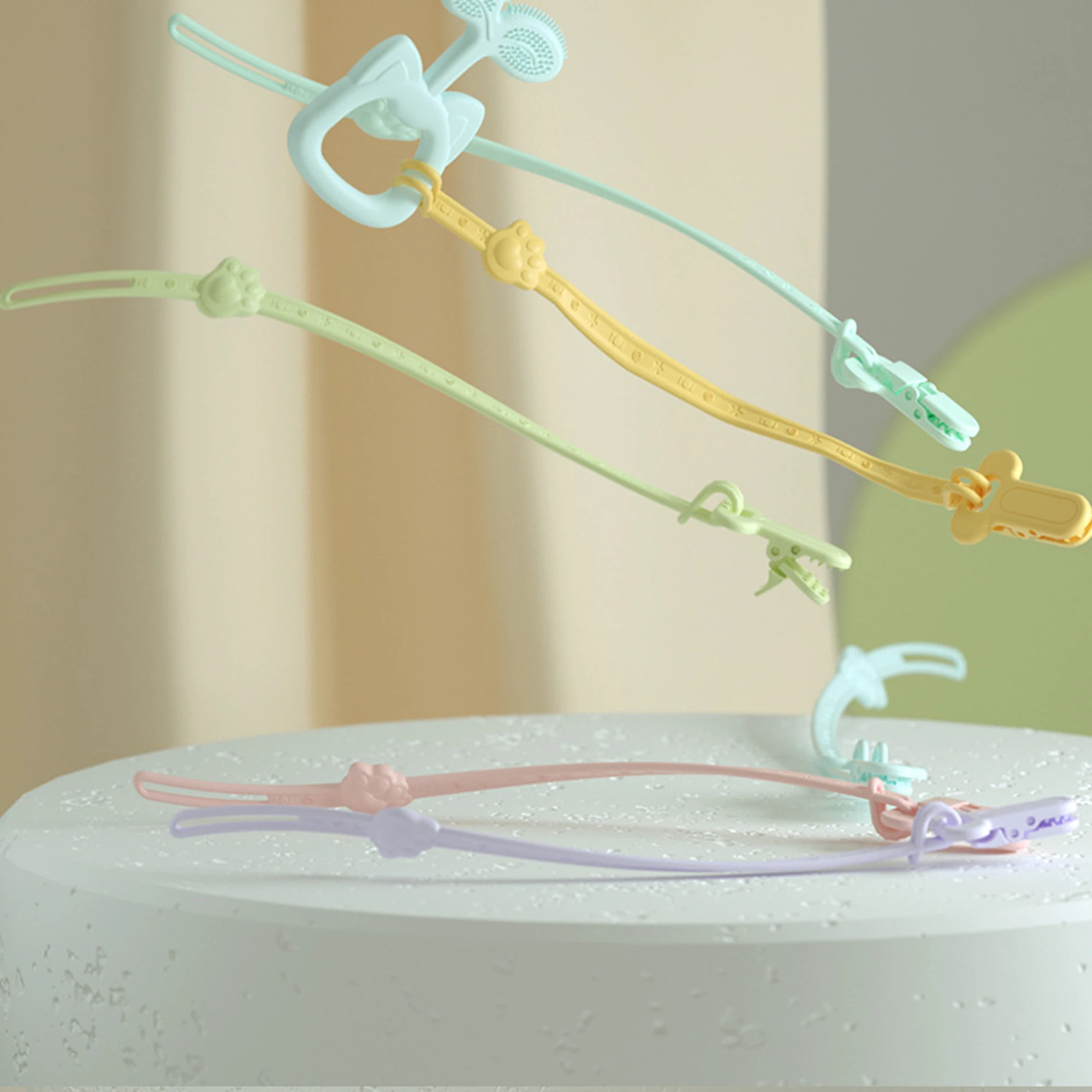 

Детская пустышка на цепочке с прищепкой зажимы цепи Еда Класс силиконовый держатель пустышка клипсы пояс для поводка держатель для соски д...